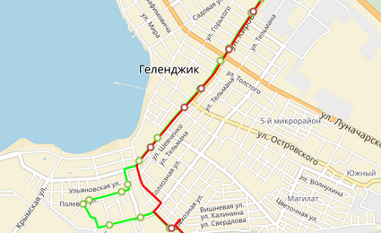 Автобус № 2  Маршрут от «ул.Фадеева – до Автовокзала» 