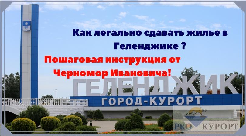 Как легально сдавать жилье в Геленджике?– Пошаговая инструкция от Черномор Иваныча