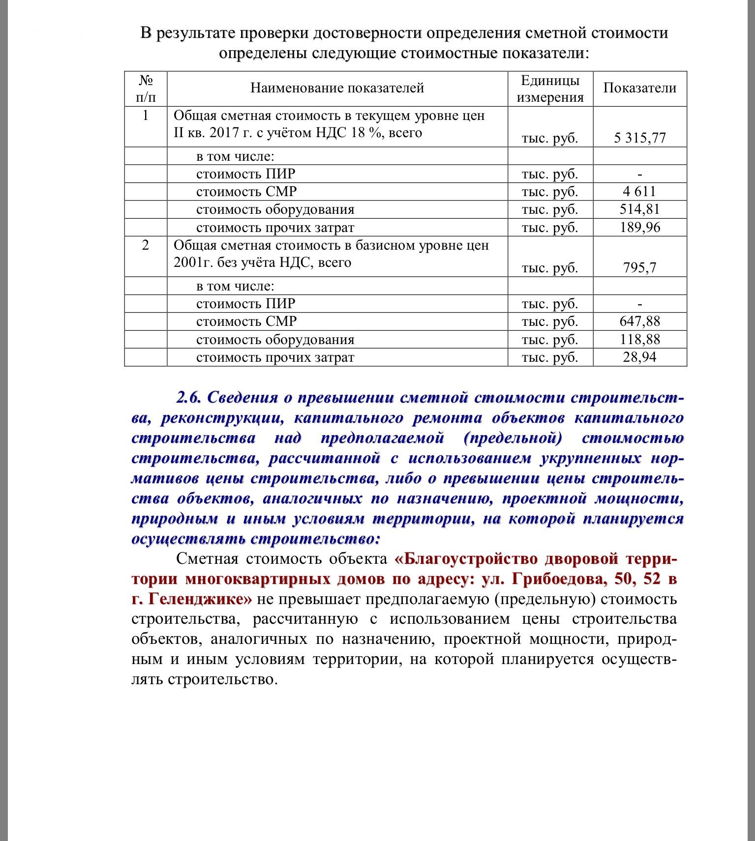 Экспертиза благоустройства придомовой  территории Грибоедова 52 лист 3
